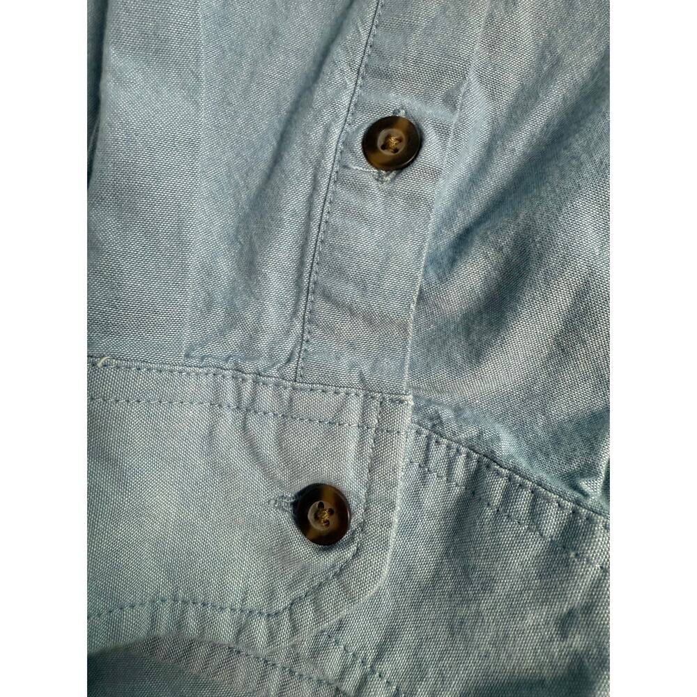 Carhartt Chambray Relaxed Fit Midweight Long Sleeve Shirt Size 2XL TALL Cotton - Picture 6 of 10